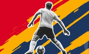 a new york red bulls soccer player kicking the ball